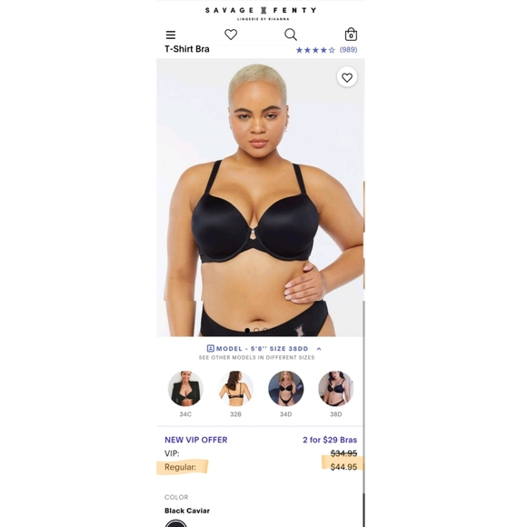 DONATING - NEW! Savage X Fenty T-Shirt Bra - Picture 2 of 10
